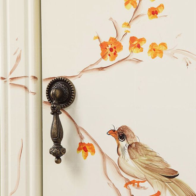 Traditional Storage Chest Manufactured Wood Storage Chest Dresser with 4 Drawers