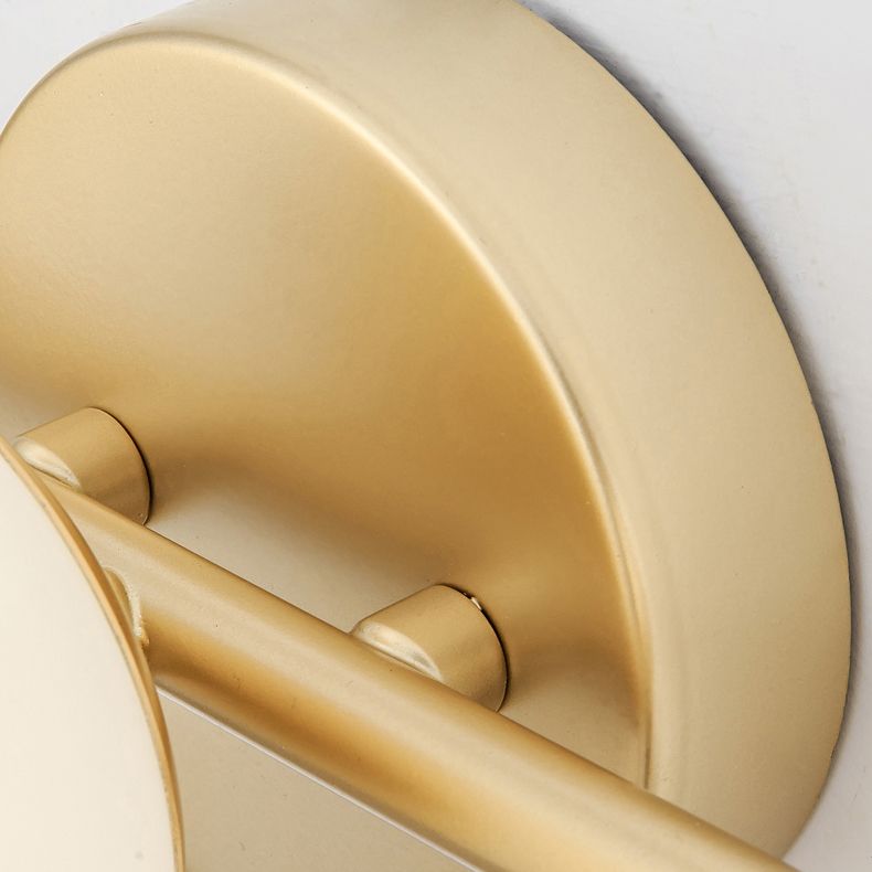 Postmodern Globe Vanity Sconce Lights Milk Glass Wall Monte Funture per bagno