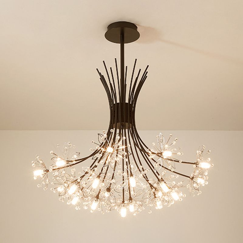 Zweige Anhänger Kronleuchter nordischer Luxusstil -Kristallhanglampe
