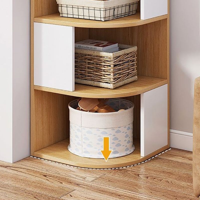 Urban Bookcase Engineered Wood Closed Back Shelf Bookcase for Living Room