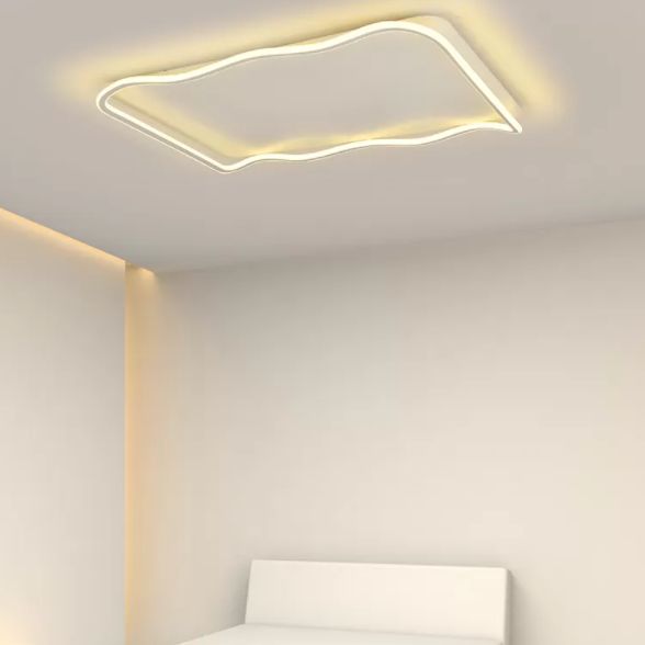 1-Licht geometrische moderne Flush-Leuchte LED Metall Deckenleuchte für Schlafzimmer