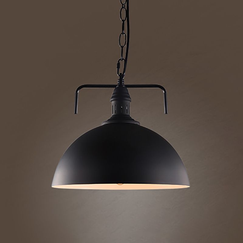 1-Light Geometric Suspension Pendant Industrial Style Metal Pendant Light Kit