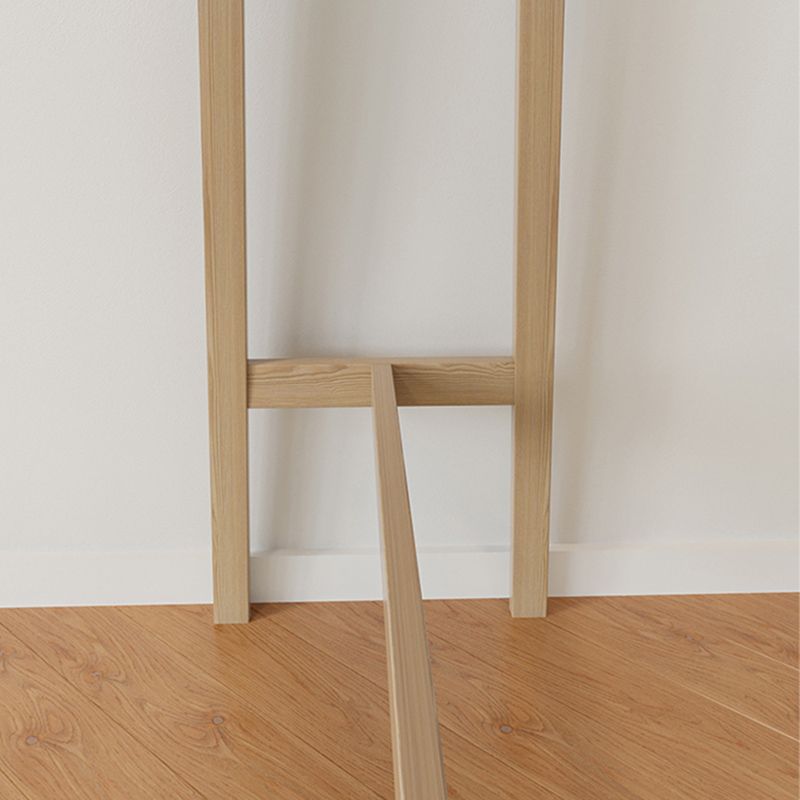 Modern Style Solid Wood Bar Table Natural Colour Fixed Bistro Bar Desk for Living Room