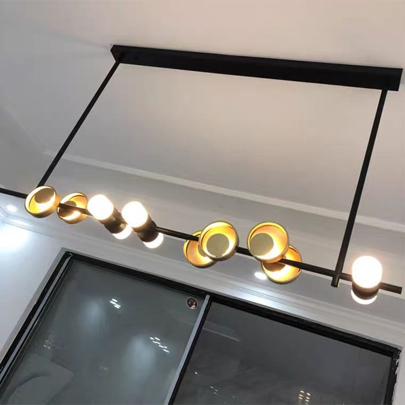 Postmodern Style LED Island Lamp Metal Dining Room Suspension Light Fixture