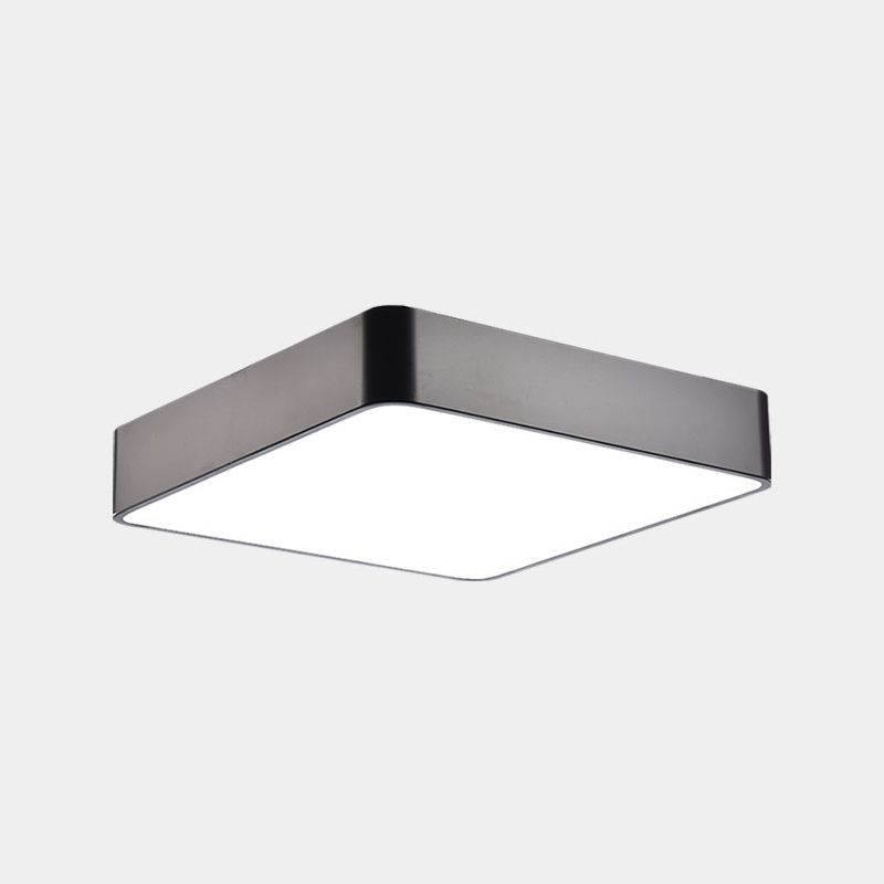 Geometric Shape Ceiling Mounted Fixture Minimalist Metal LED Flush Mount Light for Office