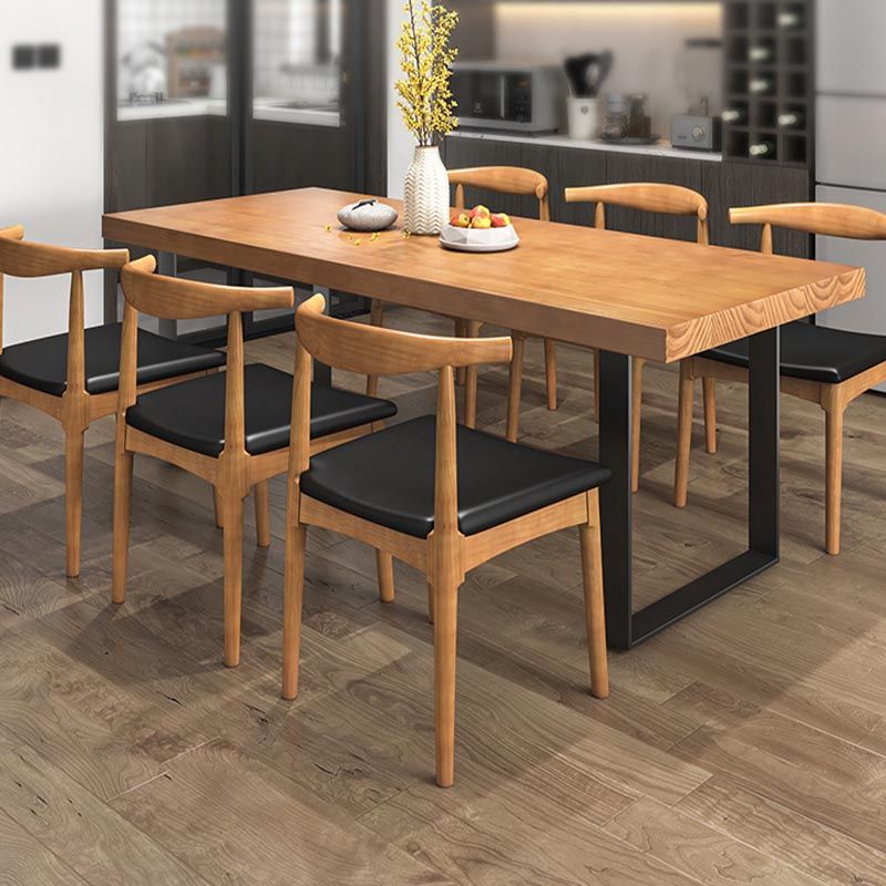 Modern 1/5/7 Pieces Dining Set Rectangle Pine Wood Dining Table for Dining Room Kitchen