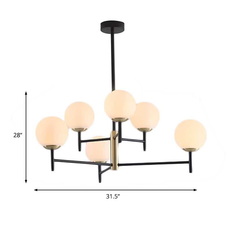 Multi -Layer -Radialdecke Kronleuchter moderner Blau/Bernstein/Rauchgrauglas 6/8 Lichter Wohnzimmer Hanging Lampe