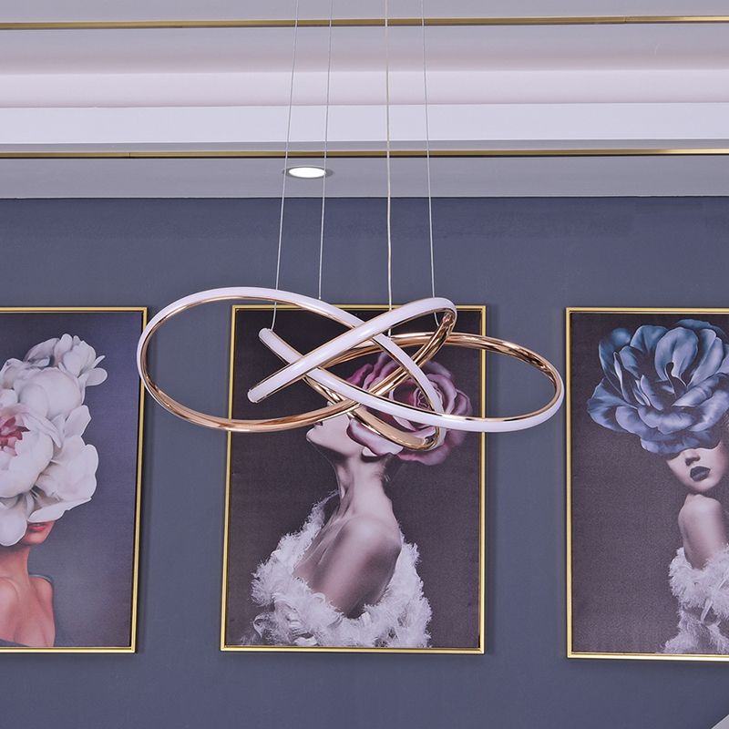 Forme linéaire Métal Pendre luminaire moderne 1 Lumière Lumière Lumière