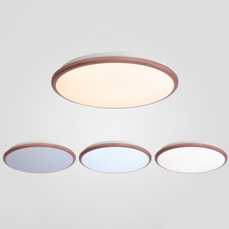 Simplicité Round Flush Mount Lamp for Living Room Modern Style LED Ceiling Light