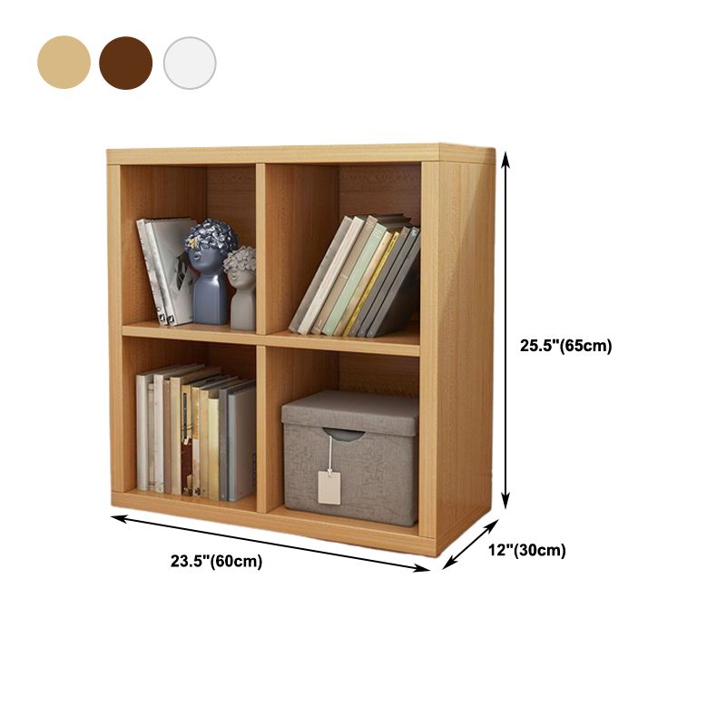 11.81"W Bookshelf Scandinavian Style Closed Back Bookcase for Home and Office