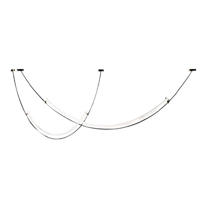 Acrylic Linear Island Lighting Modern Chandelier Lamp for Dining Room