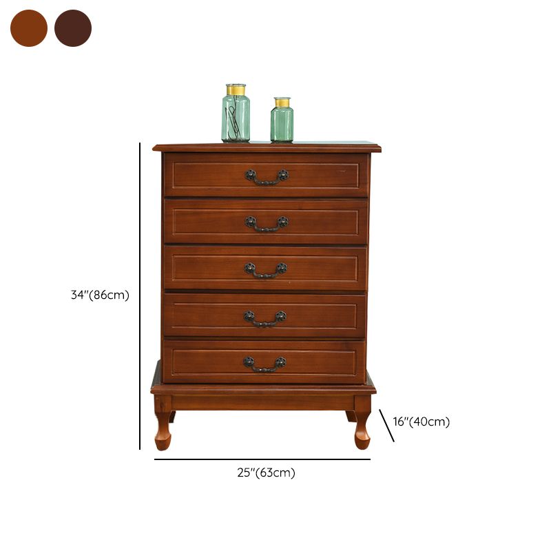 Traditional Bedroom 16" Wide Chest Wooden Storage Chest with Drawers