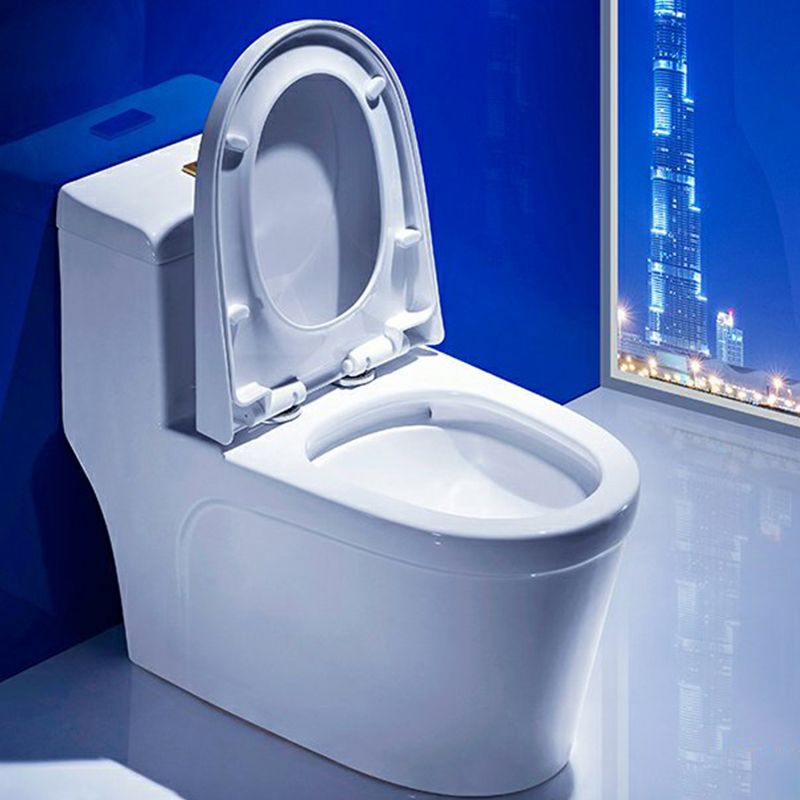 Modern Ceramic White Flush Toilet Floor Mount Urine Toilet for Washroom