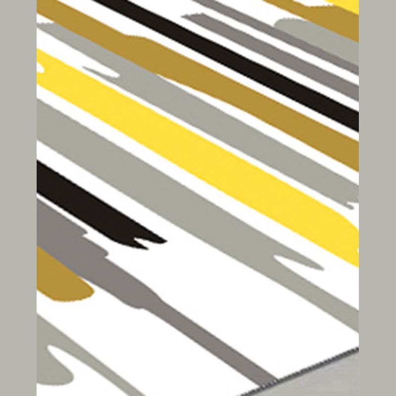 Geometric Area Rug Polyester Modern Carpet Stain Resistant Indoor Rug for Living Room