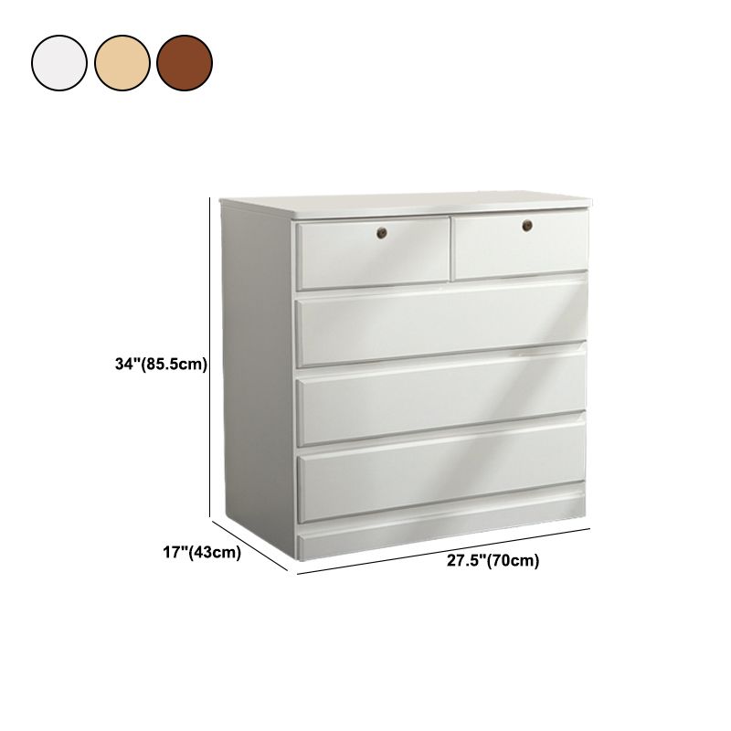 Contemporary Storage Chest Wood Storage Chest Dresser 15.7" W