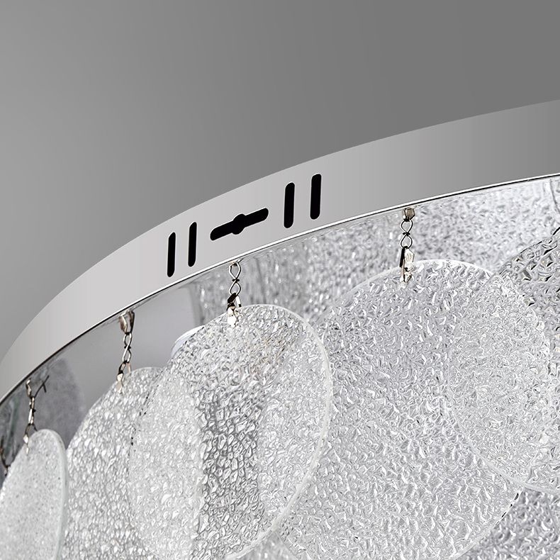 Single Modernism Chrome Flush Mount Lighting LED Ceiling Light for Bedroom