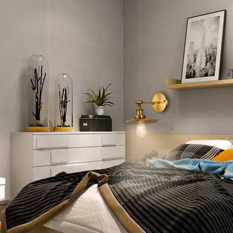 Industrial Style Cone Shape Wall Sconce Metal 1 Light Sconces for Bedroom