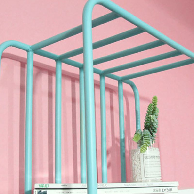 Urban Bookshelf Metal Open Back Shelf Bookcase with Shelves for Living Room