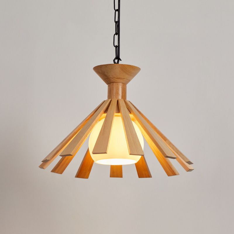 Moderne Holzanhänger Leuchten Leuchten minimalismus 1 Licht Esszimmer hängen Licht