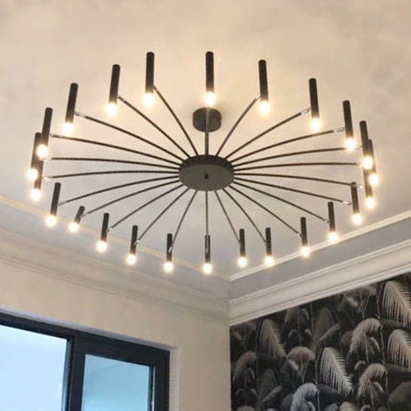 Sputnik Light Aymétriel Chandelier de plafond moderne pour salle à manger du salon