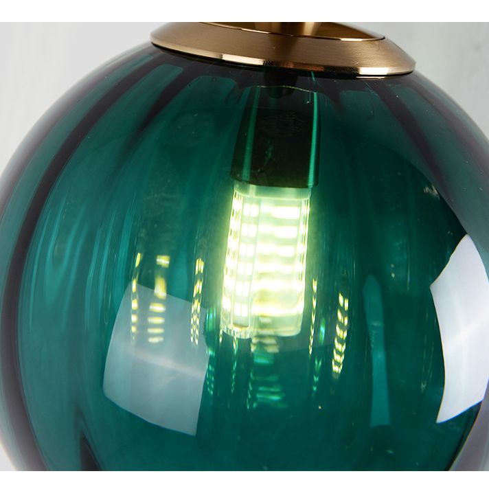 1 licht ronde hangende plafondlampen postmodern waterglas hangende verlichtingsarmaturen voor restaurant