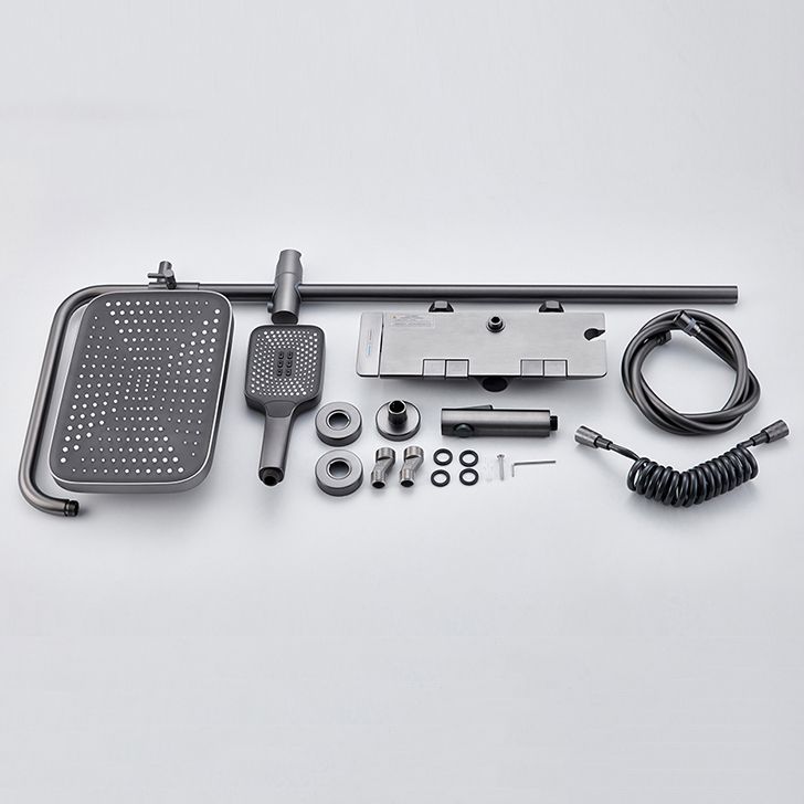 Modern Shower System Adjustable Shower Head Slide Bar Wall Mounted Shower Set