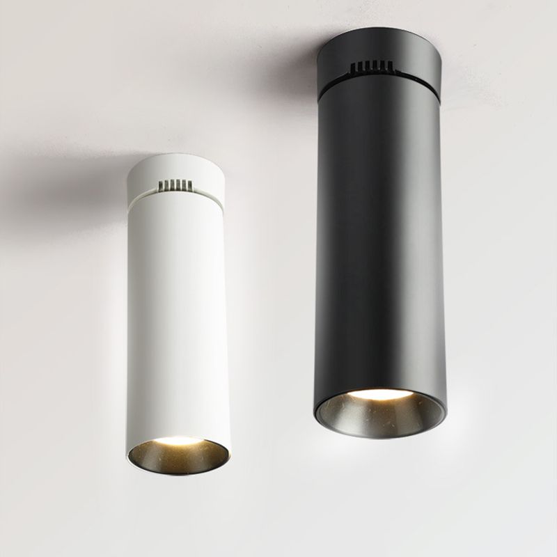 Spot lumineux tubulaire en aluminium pour salon, luminaire encastré moderne à LED