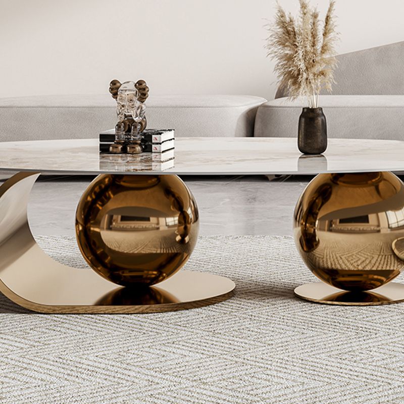 Simple Abstract Coffee Table Slate Top Geometric Coffee Coffee or End Table