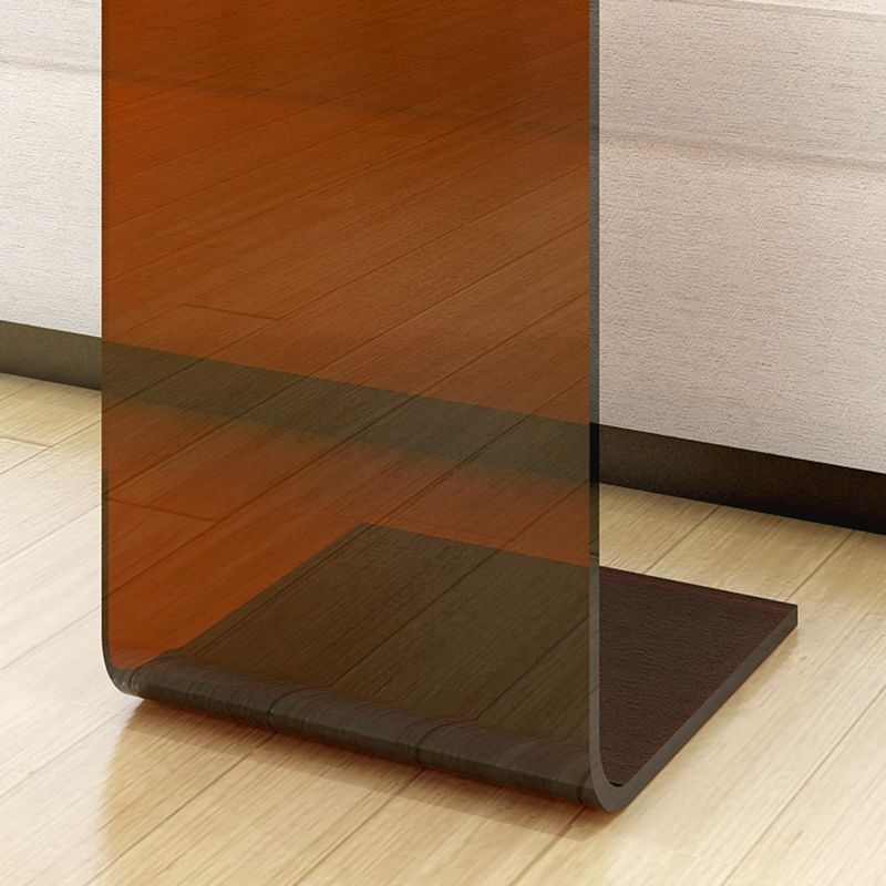 11" Wide Contemporary Side Table Pedestal Acrylic Accent Side Table