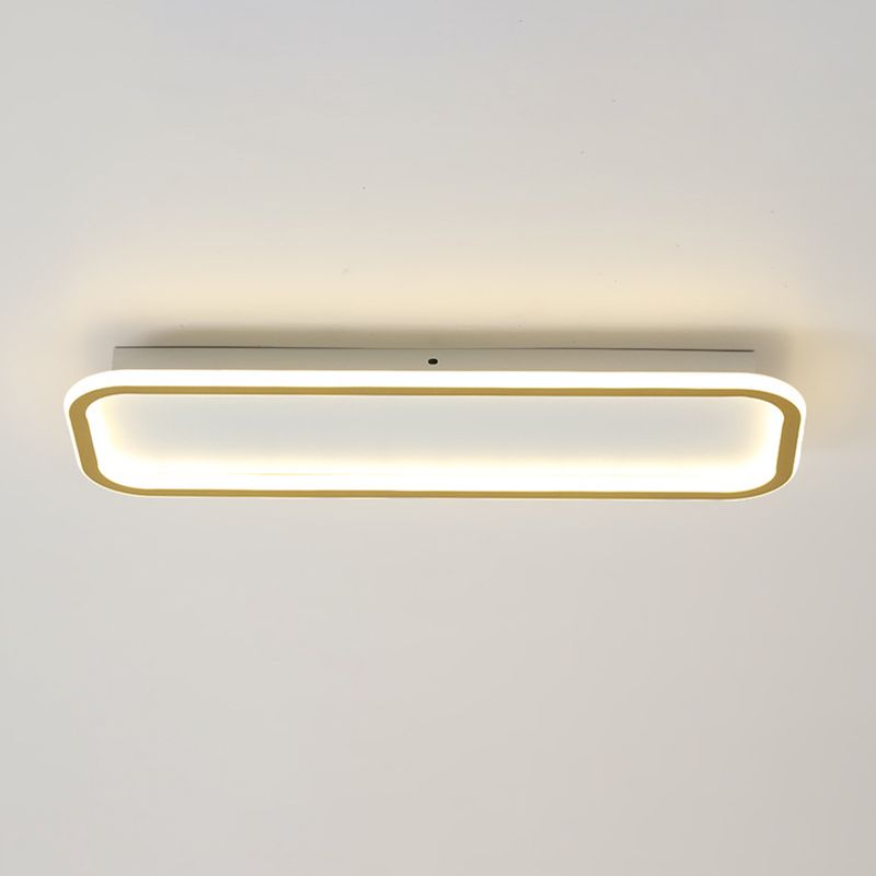 Rechteckige Metall-LED-Unterputz-Leuchte Moderne Deckenleuchte mit moderner Deckenleuchte