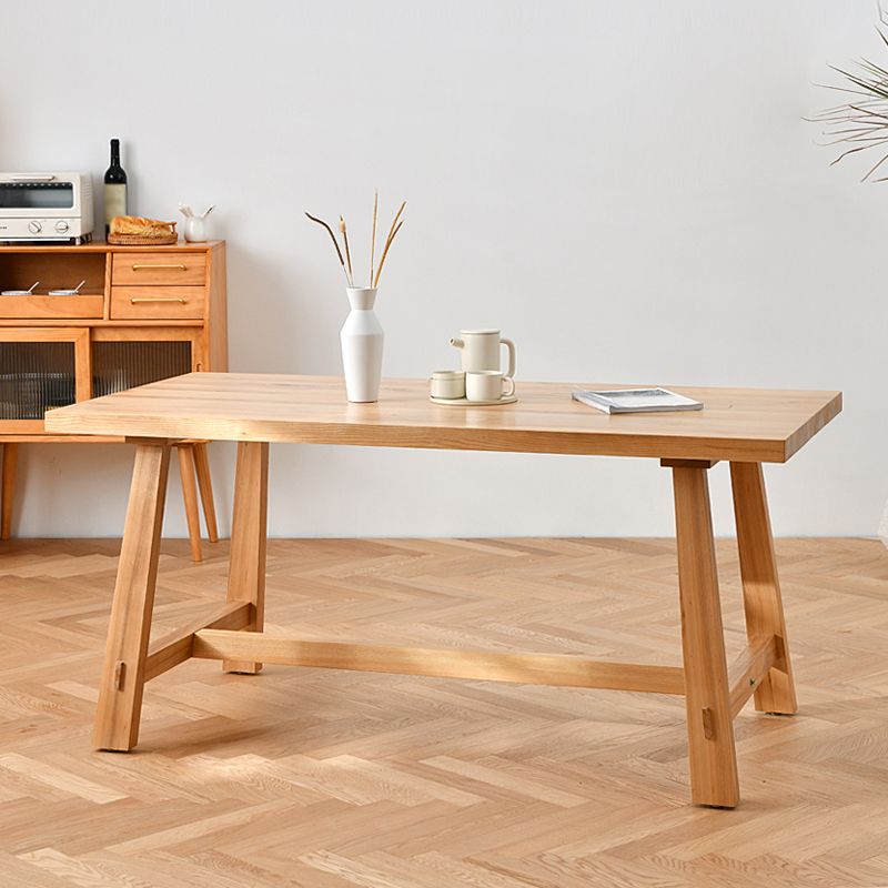 Modern 1/6 Pieces Dining Set Rectangle Pine Wood Dining Table for Dining Room kItchen