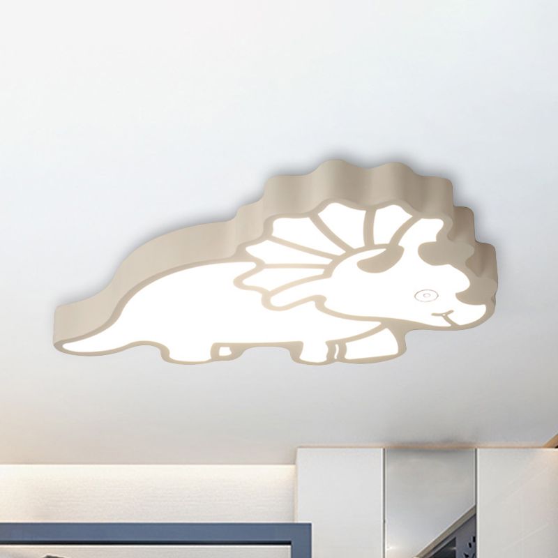 Modern Spinosaurus Ceiling Mount Light Acrylique DEL Ceiling Lamp for Child Bedroom
