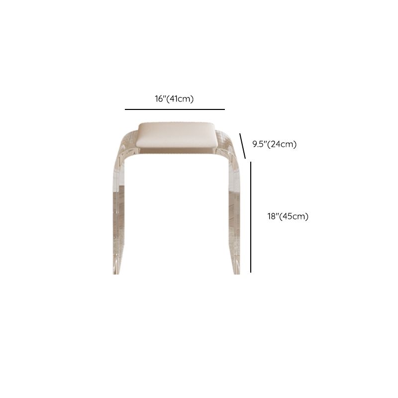 Stone Top Make-up Vanity White Wood Dressing Table with 2 Storage Drawers