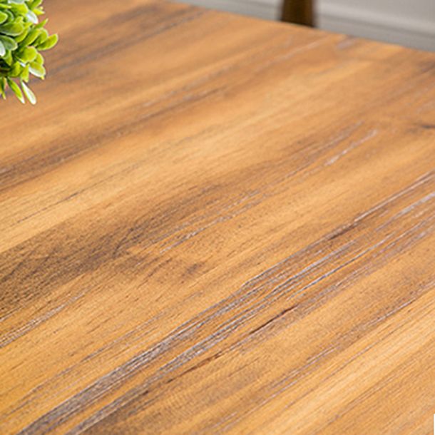 Mesa de comedor de estilo industrial rectángulo Mesa fija de madera maciza para restaurante