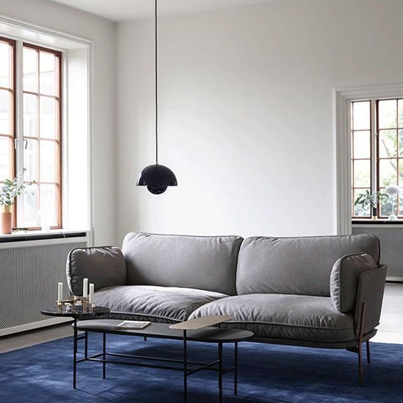 Colorful Dome Shape Hanging Light Nordic Style Pendent Lighting Fixture for Sitting Room