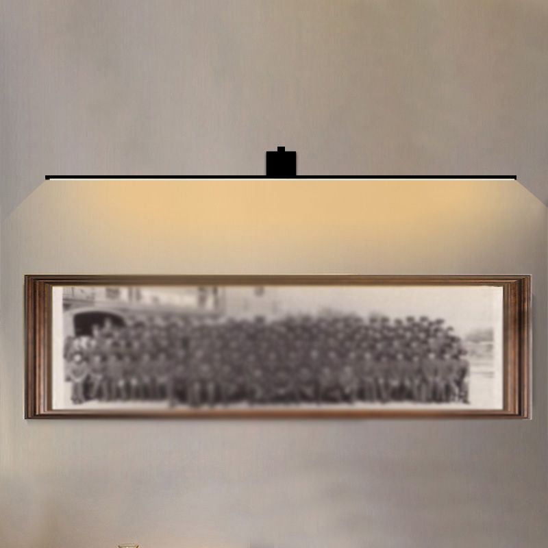 Metal Rectilinear LED Vanity Light Simplicity Bathroom Sconce Light Fixture