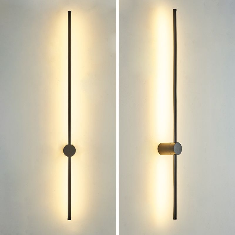 Modern Minimalist Style Linear Wall Sconce Lighting Metal Wall Mount Light for Living Room