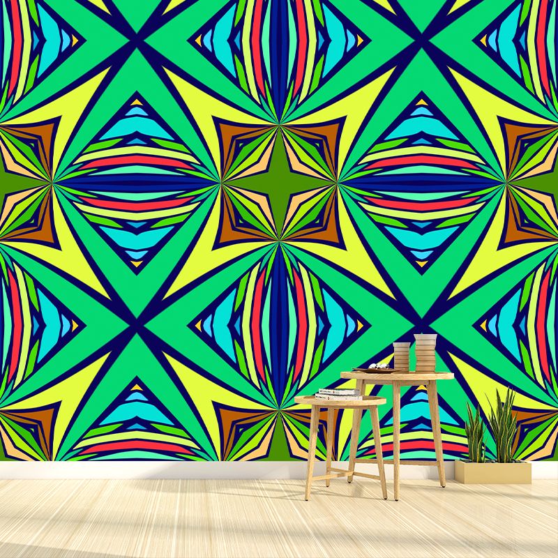 Illustration Novelty Pattern Mildew Wall Mural Horizontalt for Living Room