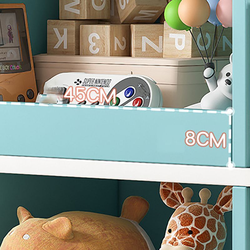 11.8"H Modern Bookshelf Engineered Wood 4-Shelf Standard Bookcase for Home Office