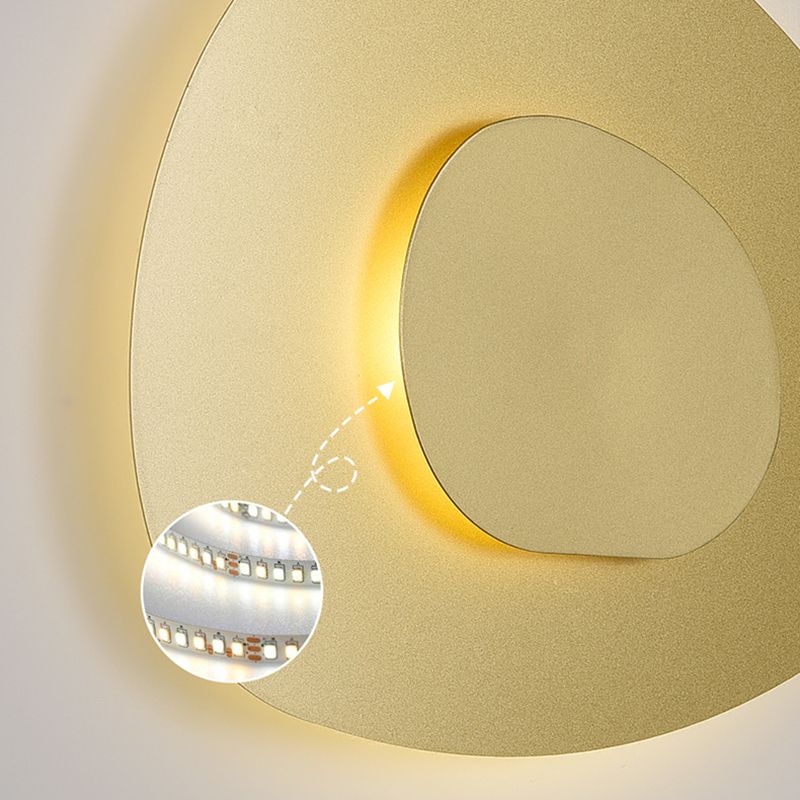 2-Light Geometric Wall Lamp Modern Metal Sconce Light for Bedroom