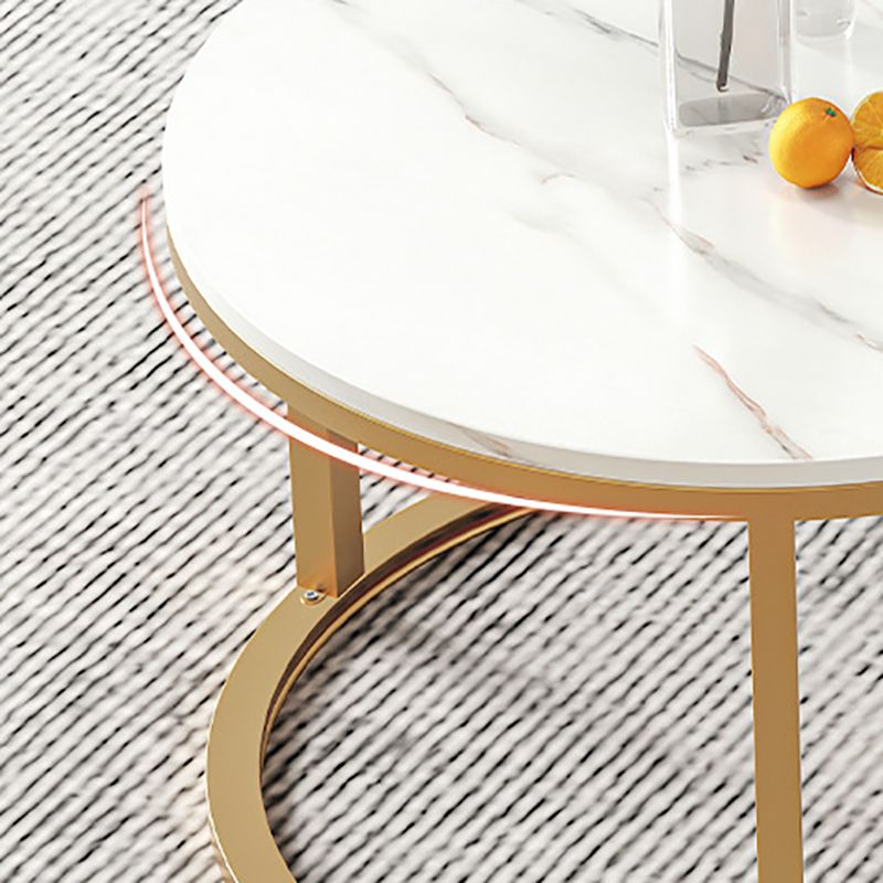 Round Coffee Or End Table Glam Drum Coffee Table in Black and White