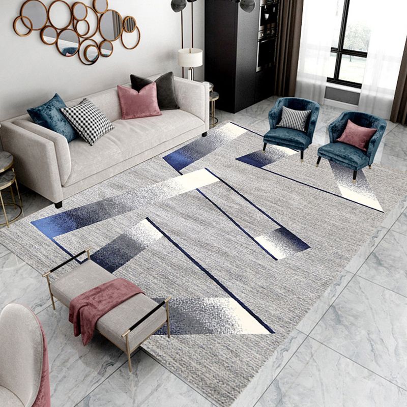 Gold Modern Area Carpet Polypropylene Graphic Carpet Washable Carpet for Living Room