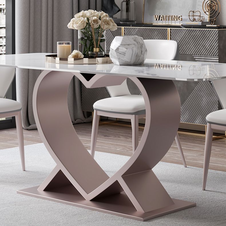 Designer Style Sintered Stone Top Dining Set Rectangle 1/4/6/7 Pieces Dining Table Set