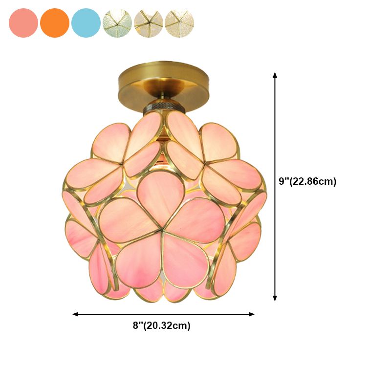 Modern Ceiling Light Creative Glass Flush Mount Light for Living Room