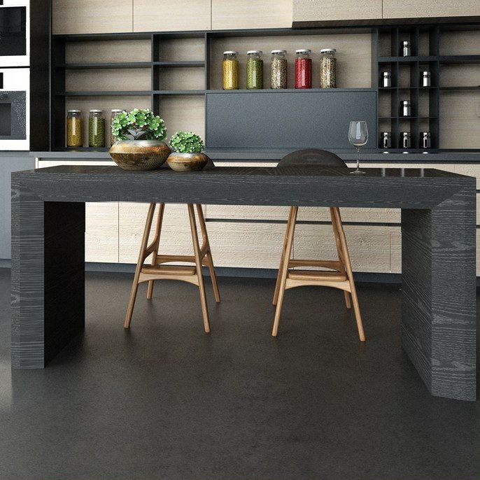 Modern Style Bar Dining Table Rectangle Solid Wood Bar Table for Kitchen