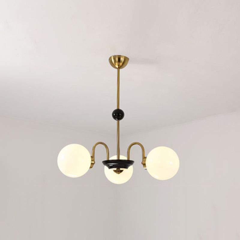 Lámpara de colgante de luz de vidrio de estilo esférico de forma moderna para comedor para comedor