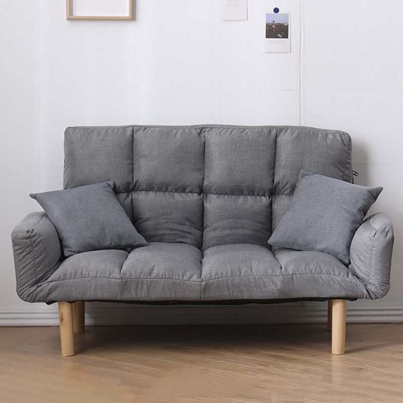 Contemporary Biscuit Back Square Arm Linen with Storage Seating