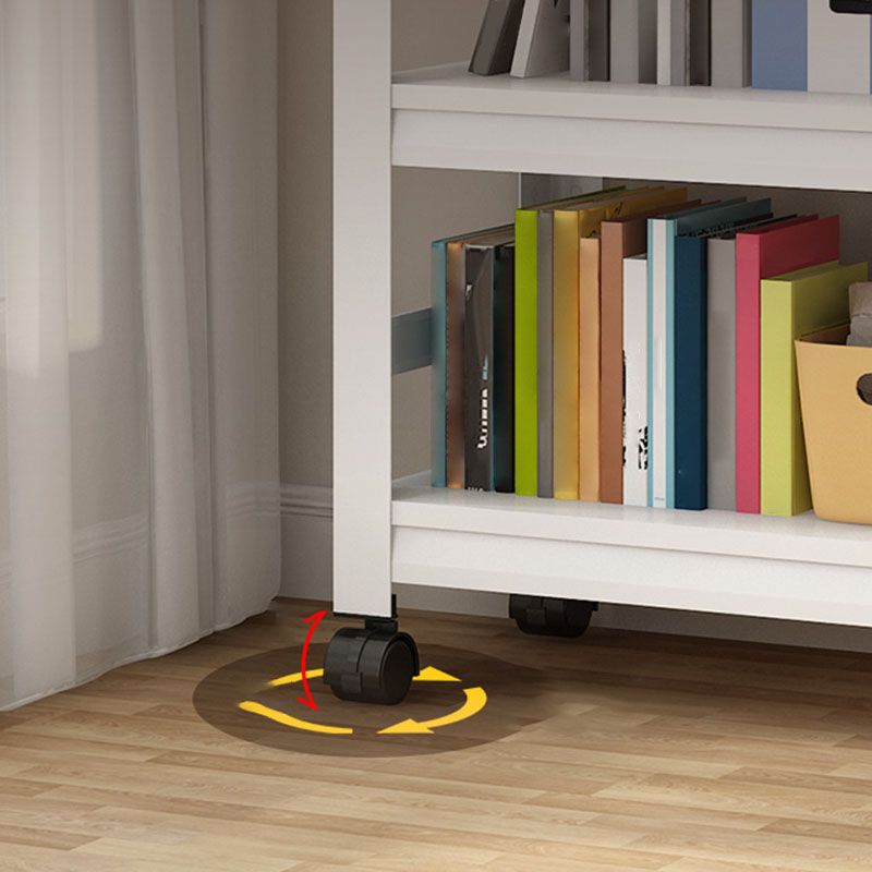 Open Bookshelf Modern Metal Home Study Living Room Removable Bookcase