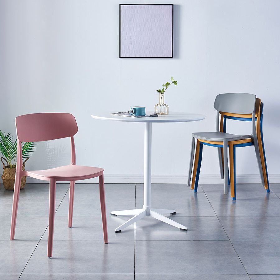 Mesa de comedor redonda contemporánea de metal mesa de madera para comedor y cocina