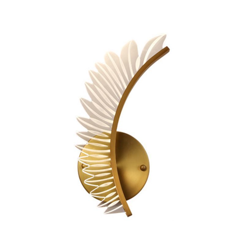 Unique Shape Wall Mounted Light Fixture Modern Wall Mounted Lighting in Gold